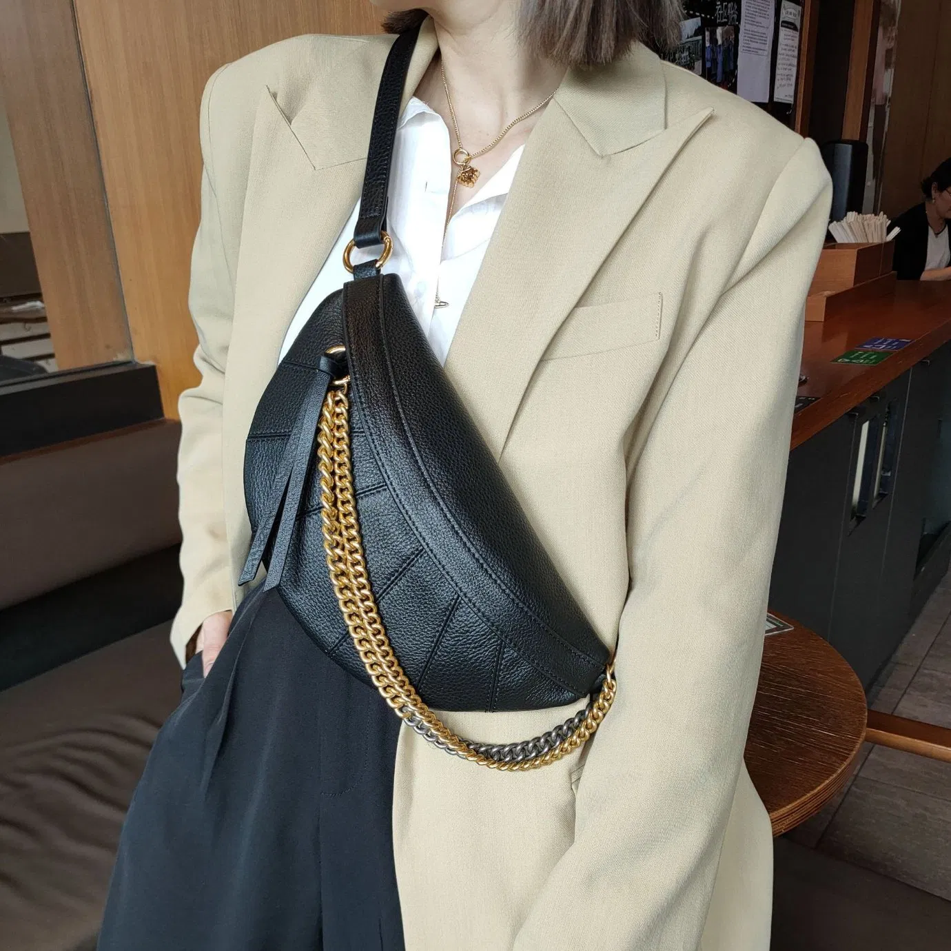19 Yrs Bolsa Mini Crossbody Personalizada de Poliéster para Homem, Cintura, Ombro, Bum, Escalada, Bolsas para Telefone Móvel, Caminhada, Esporte, Pequena Bolsa de Crossover, Cinta de Algodão para Peito