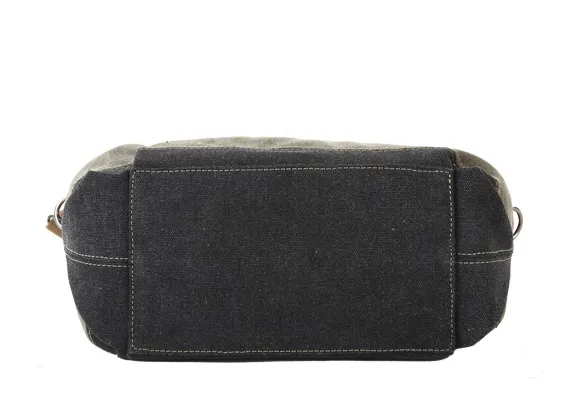Bolsa Hobo Casual Colorida de Listras em Lona para Mulheres e Meninas
