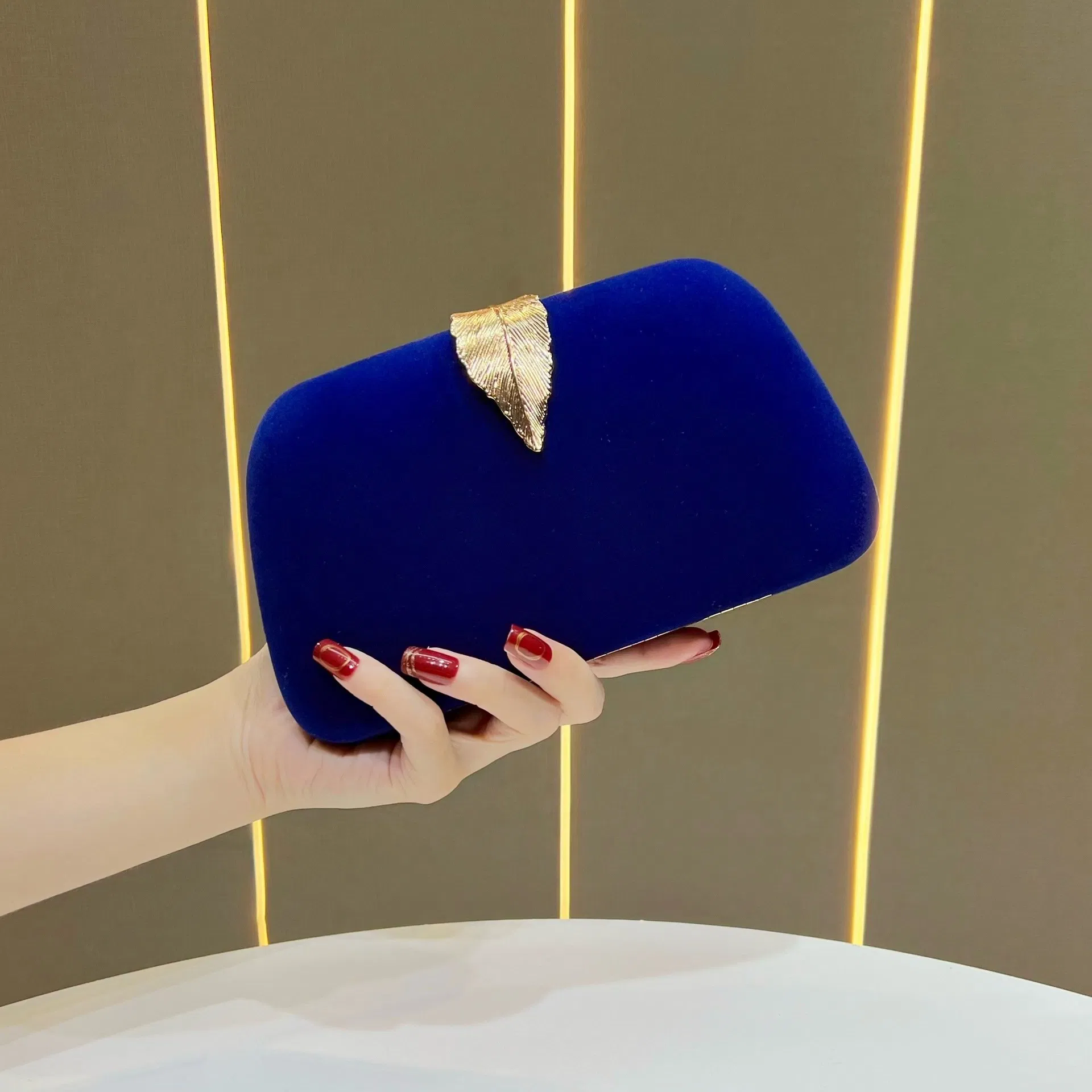 Wx5002 Bolsa de Mão Elegante para Noite, Bolsa Formal Preta para Banquete, Combina com Cheongsam e Vestido de Noite