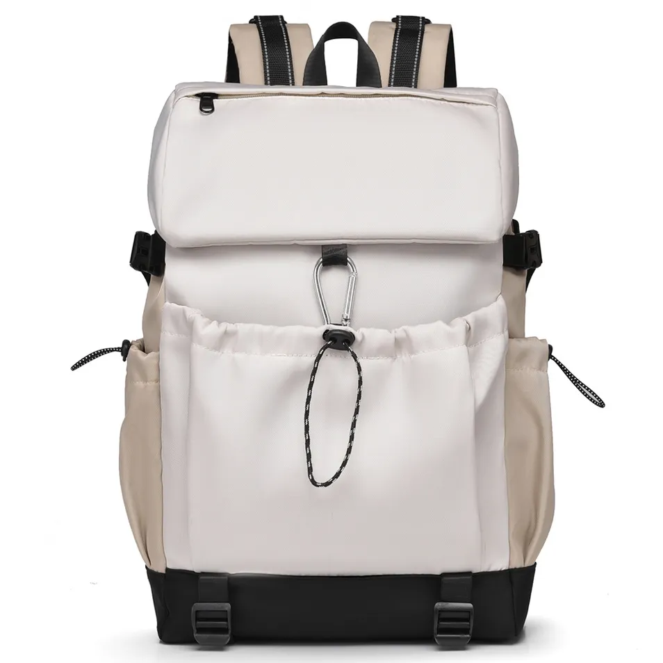 Bolsa de cordão unissex sólida, mochila casual para viagens ao ar livre