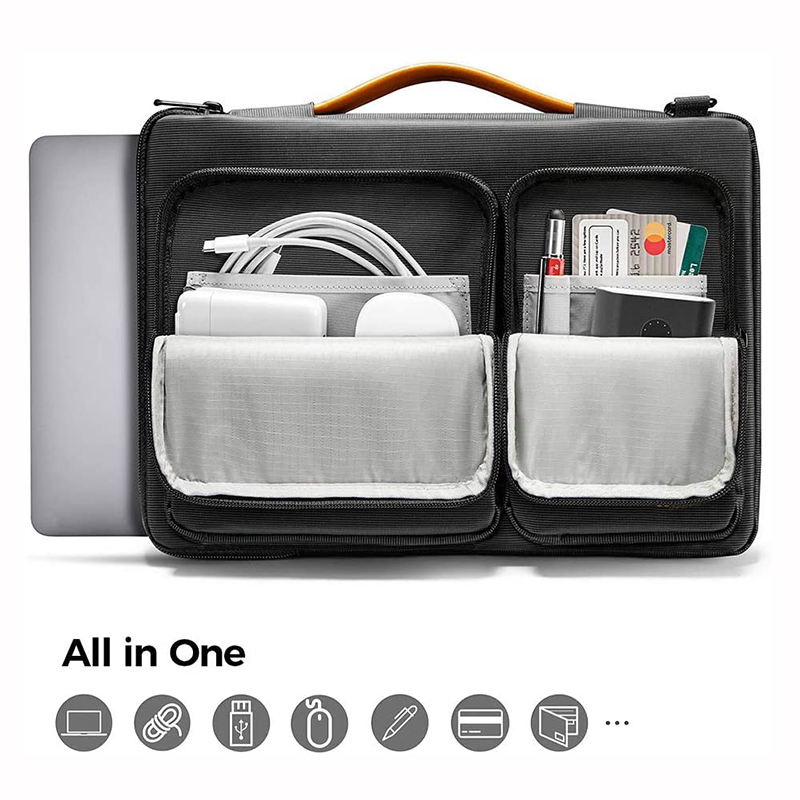 Bolsa de Laptop à Prova d'Água de Luxo para Homens - Pasta Slim