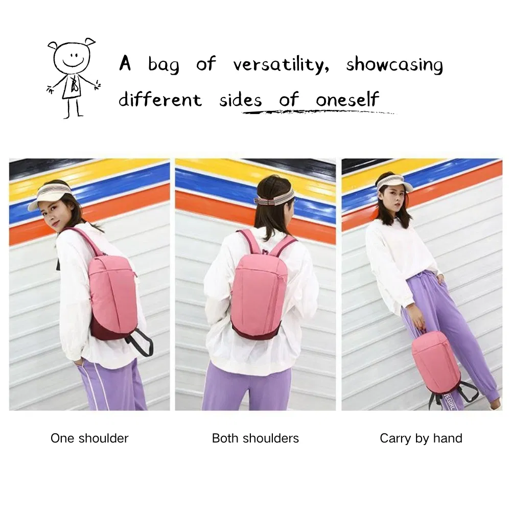Mochila Mini Adorável para Meninas com Bolso para Telefone