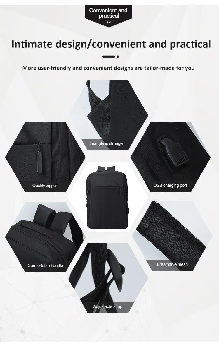 Mochila para laptop moderna, grande capacidade, multifuncional, estilosa, durável e leve para homens