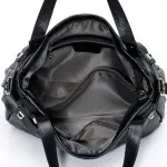 Bolsa Hobo de Couro Francis, Bolsa de Lazer em PU com Duas Alças