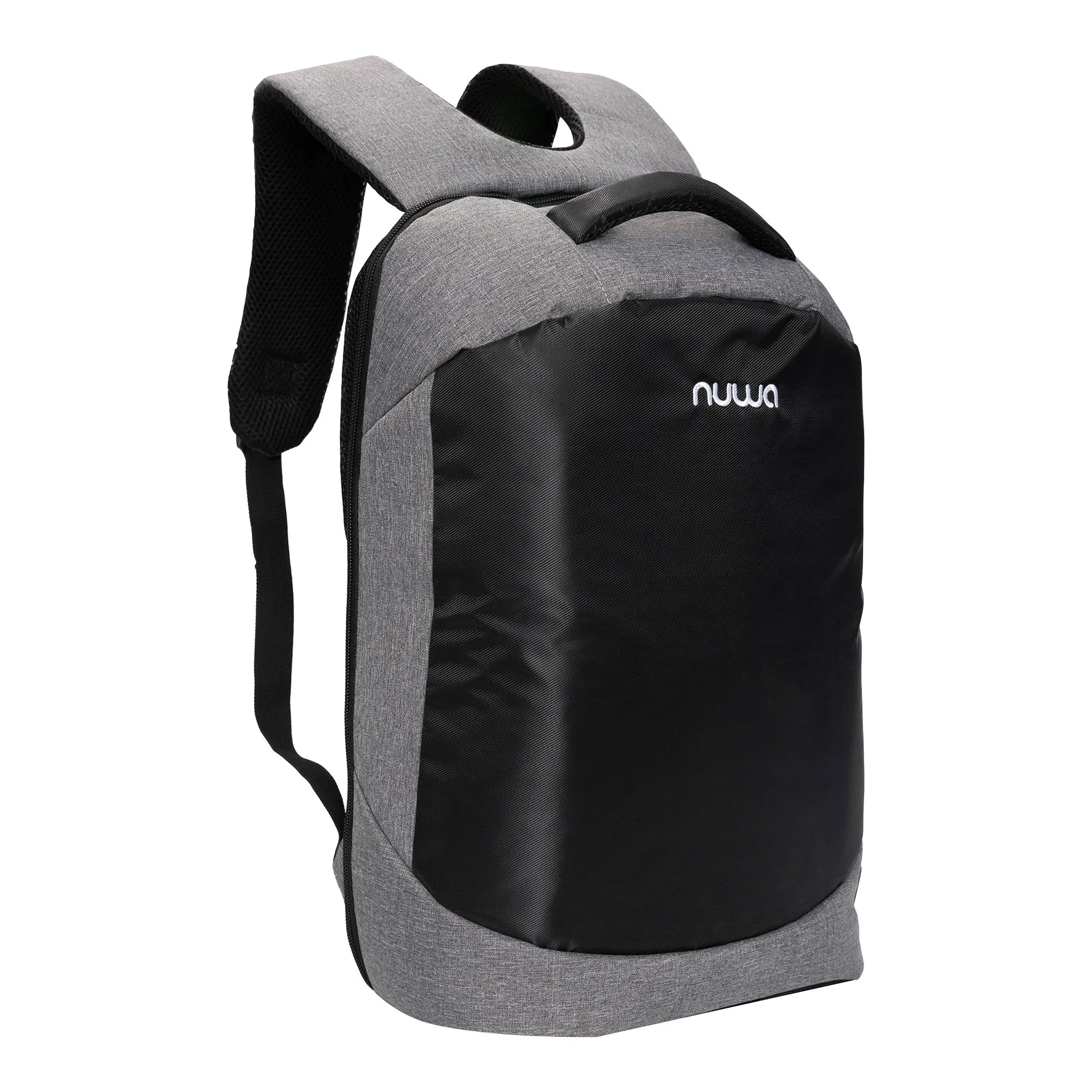 Mochila de Negócios à Prova d'Água com Zíper e Grande Capacidade em Duas Camadas para Laptop
