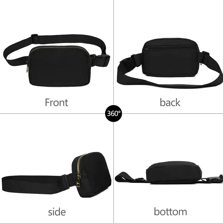 Bolsas de cintura transversais, pequenas bolsas de cintura para mulheres e homens