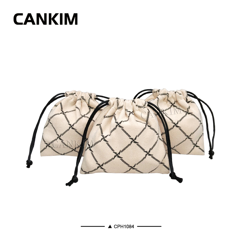 Novo Design Saco de Veludo com Cordão Pouch Armazenamento Embalagem Colar Saco de Joias Saco Antipoeira para Presentes Embalagem de Joias Pouch