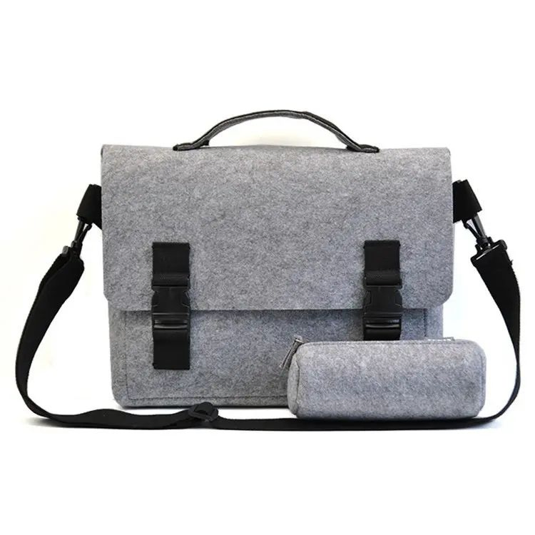 Bolsa de Couro Respirável para Laptop Xianghui Fashion Personalizada para Negócios Masculinos