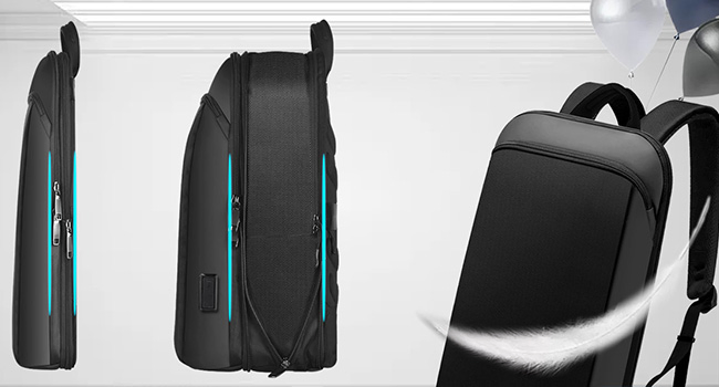 15" Mochila Slim Antifurto para Negócios Masculinos e Femininos para Viagem e Notebook
