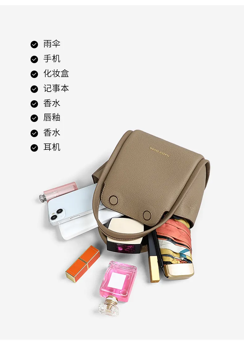 2024 Nova Bolsa Transversal Cesta de Vegetais Bolsa de Balde de Água Bolsa de Mão Feminina de Luxo Leve