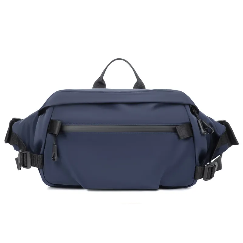 Bolsa Crossbody Resistente à Água, Bolsa de Cintura com Múltiplos Bolsos e Alça Ajustável