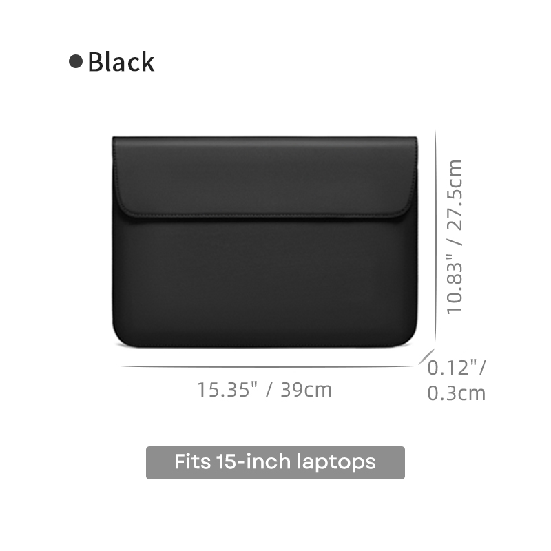 Mala Slim Magnética à Prova de Choque para Laptop de 13-15 Polegadas e iPad, Bolsa Escolar para Laptop