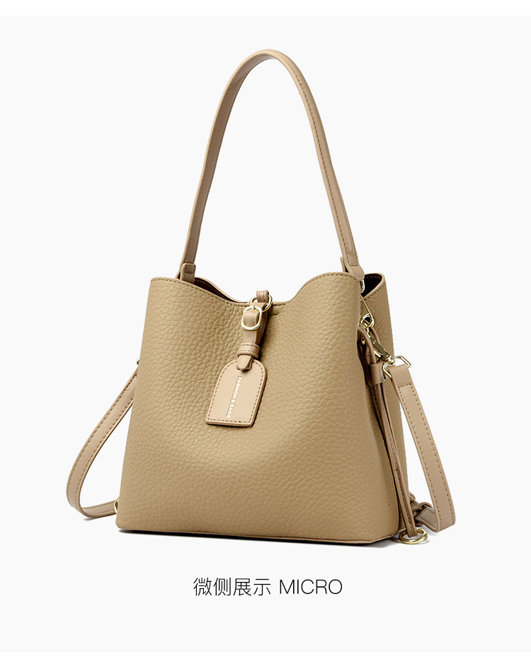 Bolsa Transversal Grande de Capacidade para Mulheres, Nova Moda, Bolsa Balde Simples para o Dia a Dia