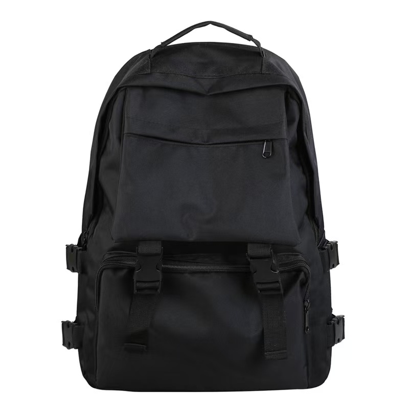 Mochila Escolar de Lona Personalizável para Estudantes com Grande Capacidade
