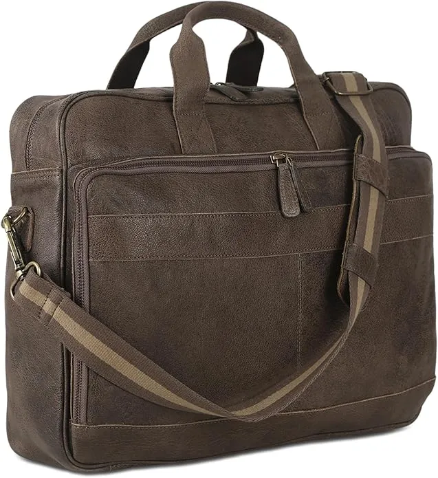 Mala de Couro para Laptop, Bolsa Mensageiro para Homens e Mulheres, Melhor Bolsa de Escritório
