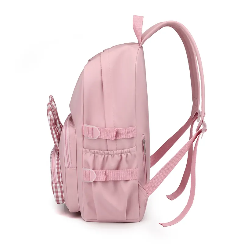 Mochila Escolar Fofa de Coelho Grande Capacidade para Meninas e Meninos Adolescentes