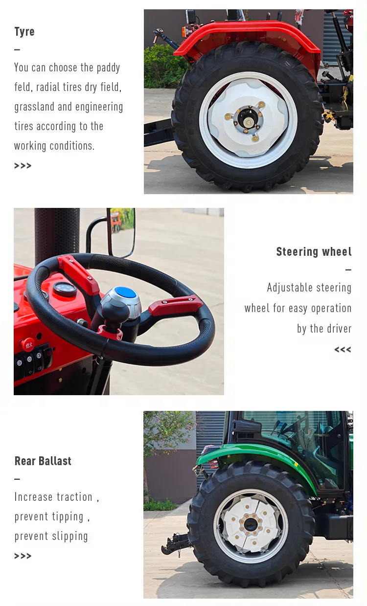 35HP 40HP 100HP 130HP 45HP Disponibilidade de Peças para Trator Transportador de Madeira Pacote de Visibilidade Noturna para Trator Horticultural Lâmina de Neve