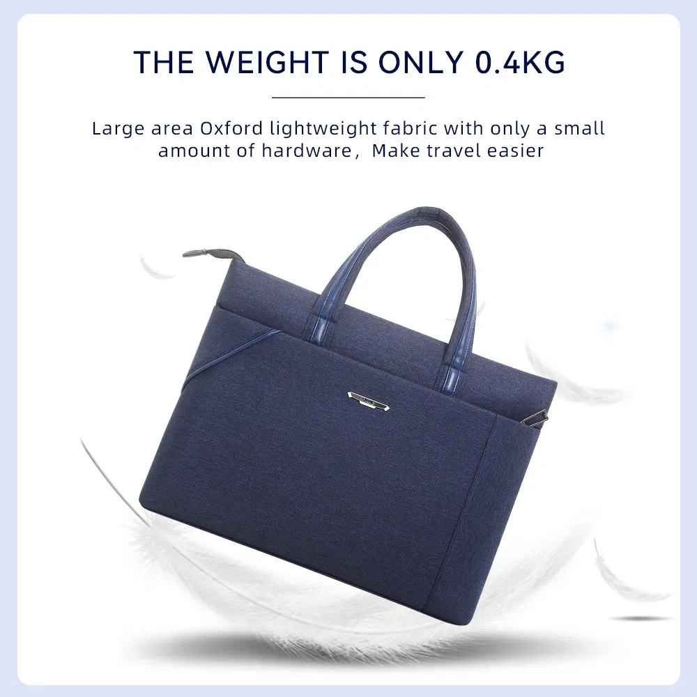 Capa de Laptop Slim Leve 14 Polegadas Azul Marinho Personalizada Estojo de Viagem para Homens e Mulheres