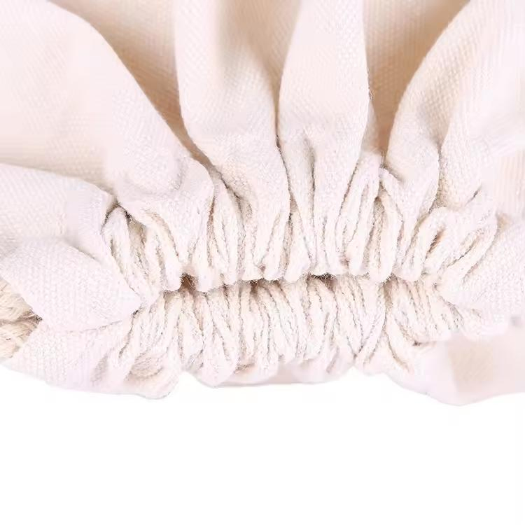 Saco de armazenamento para sapatos em algodão reciclado personalizado com cordão para publicidade