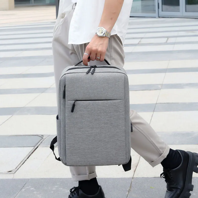 Mochila Empresarial Durável com Padrão Geométrico e Logotipo Personalizado para Presentes Corporativos