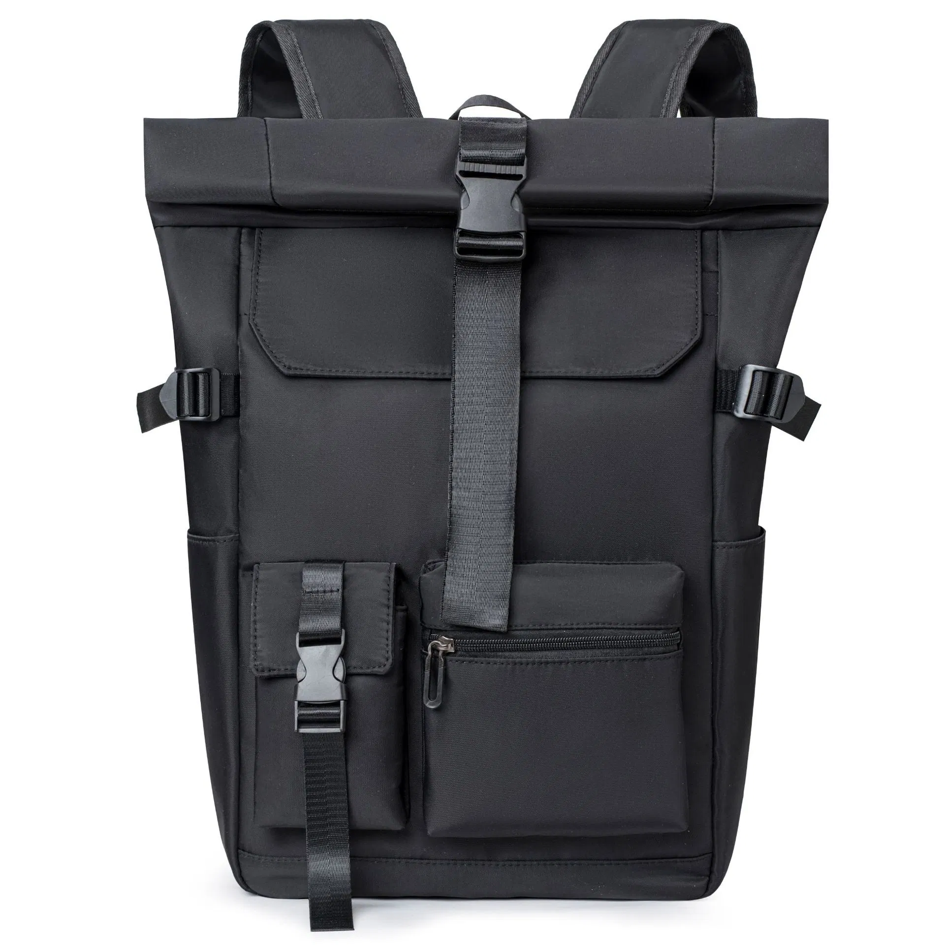 Mochila de Viagem Urbana Casual Espaçosa com Bloco de Cores Trendy para Laptop