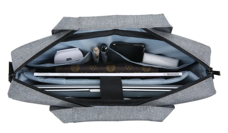 Bolsa de laptop personalizada por atacado, bolsa mensageiro, pasta slim para computador com OEM