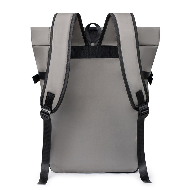 Mochila de Viagem Urbana Casual Espaçosa com Bloco de Cores Trendy para Laptop