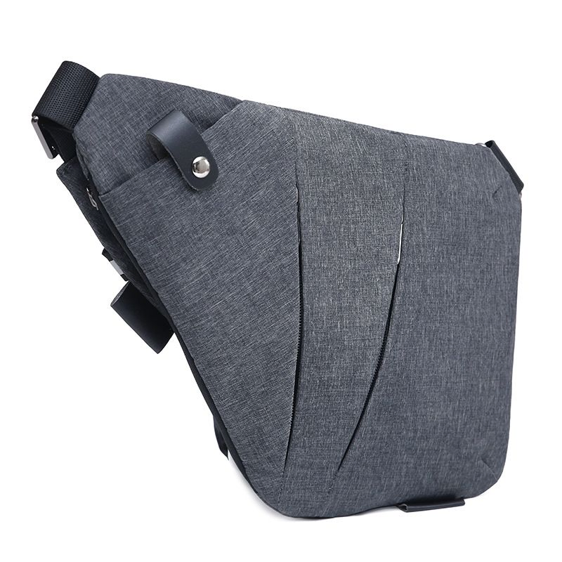 Nova Bolsa de Arma Digital para Homens em Lona, Bolsa de Peito, Bolsa Crossbody Esportiva, Bolsa de Cintura Multifuncional, Bolsa Antifurto de Um Ombro Ajustada