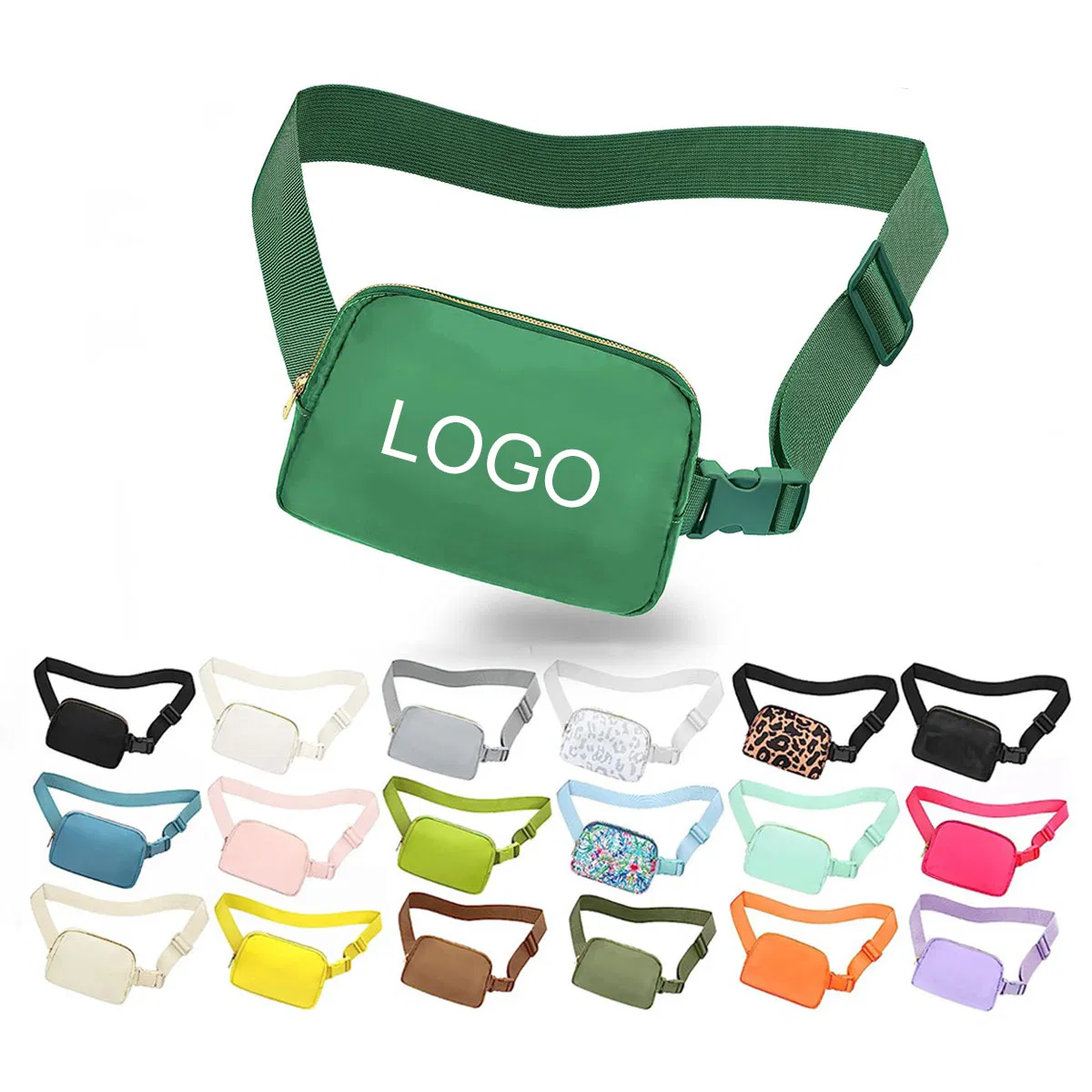 Bolsas de cintura transversais, pequenas bolsas de cintura para mulheres e homens, à prova d'água