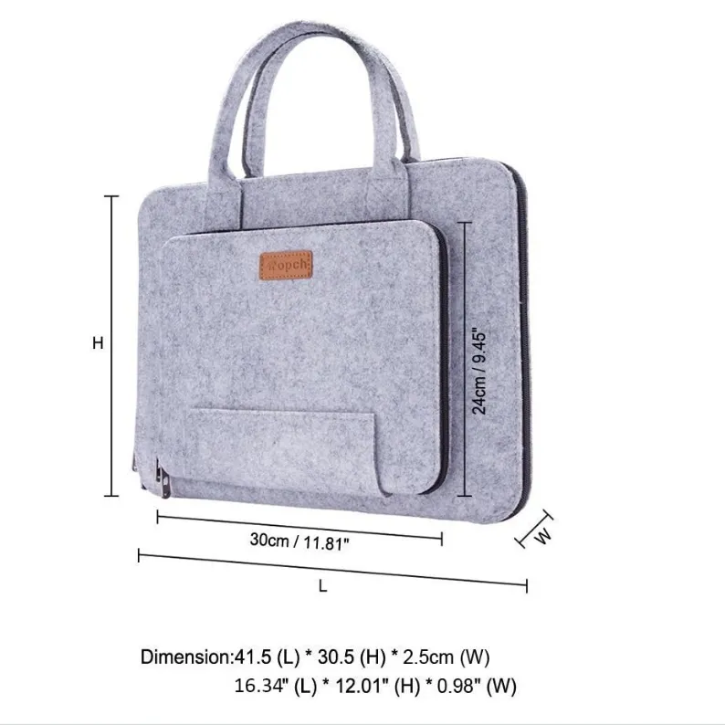 Bolsa de Laptop Slim Reutilizável e Ecológica