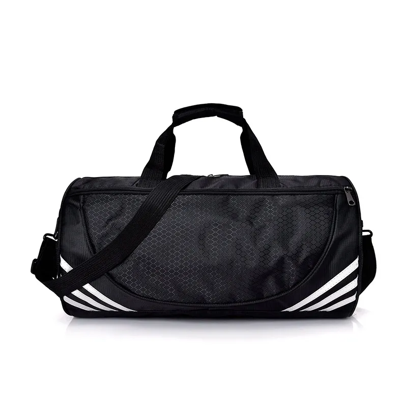 Bolsa de Viagem Duffle Grande e Resistente para Fitness, Impermeável, Nylon Preto, Bolsa de Ginástica para Homens