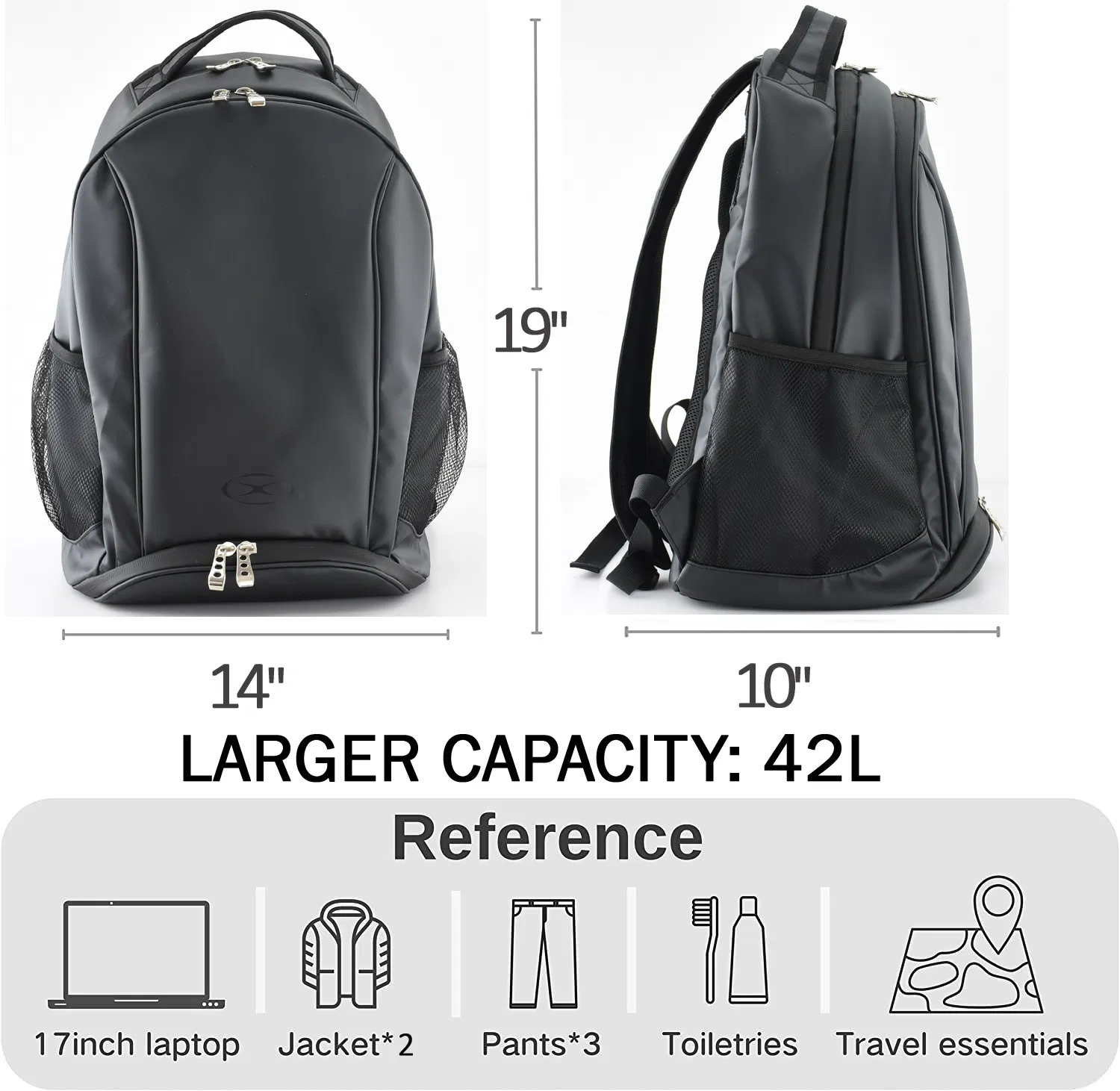 Mochila escolar para laptop personalizada, à prova d'água, para viagens e esportes