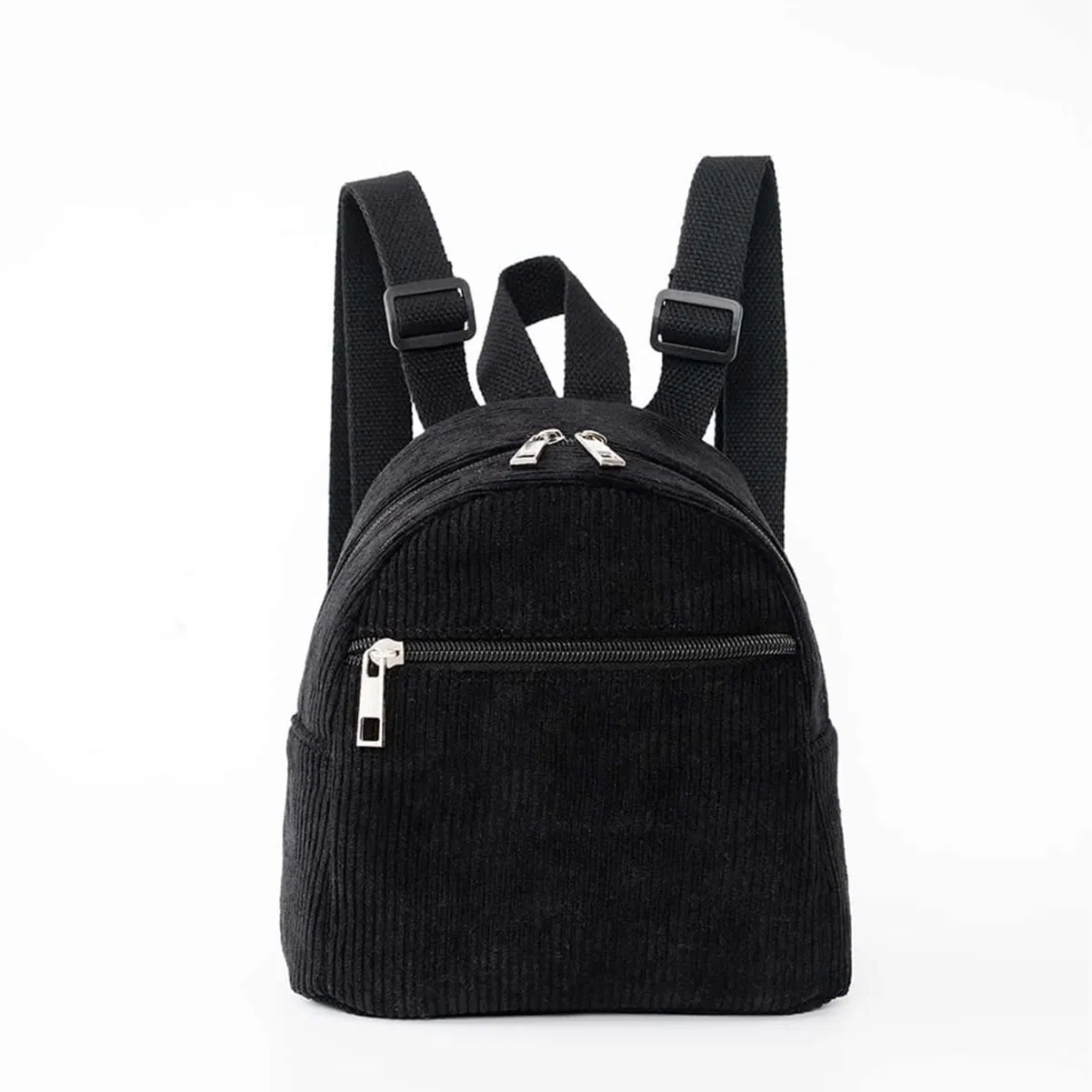 Mochila Mini de Corduroy Trendy para Mulheres e Adolescentes Estilosas