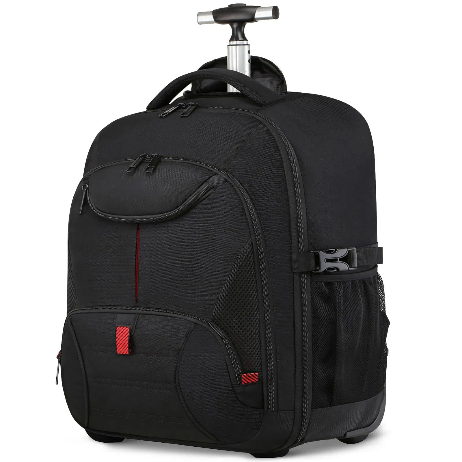 Mochila de viagem com rodas à prova d'água para laptop, bagagem de mão, mala de trolley