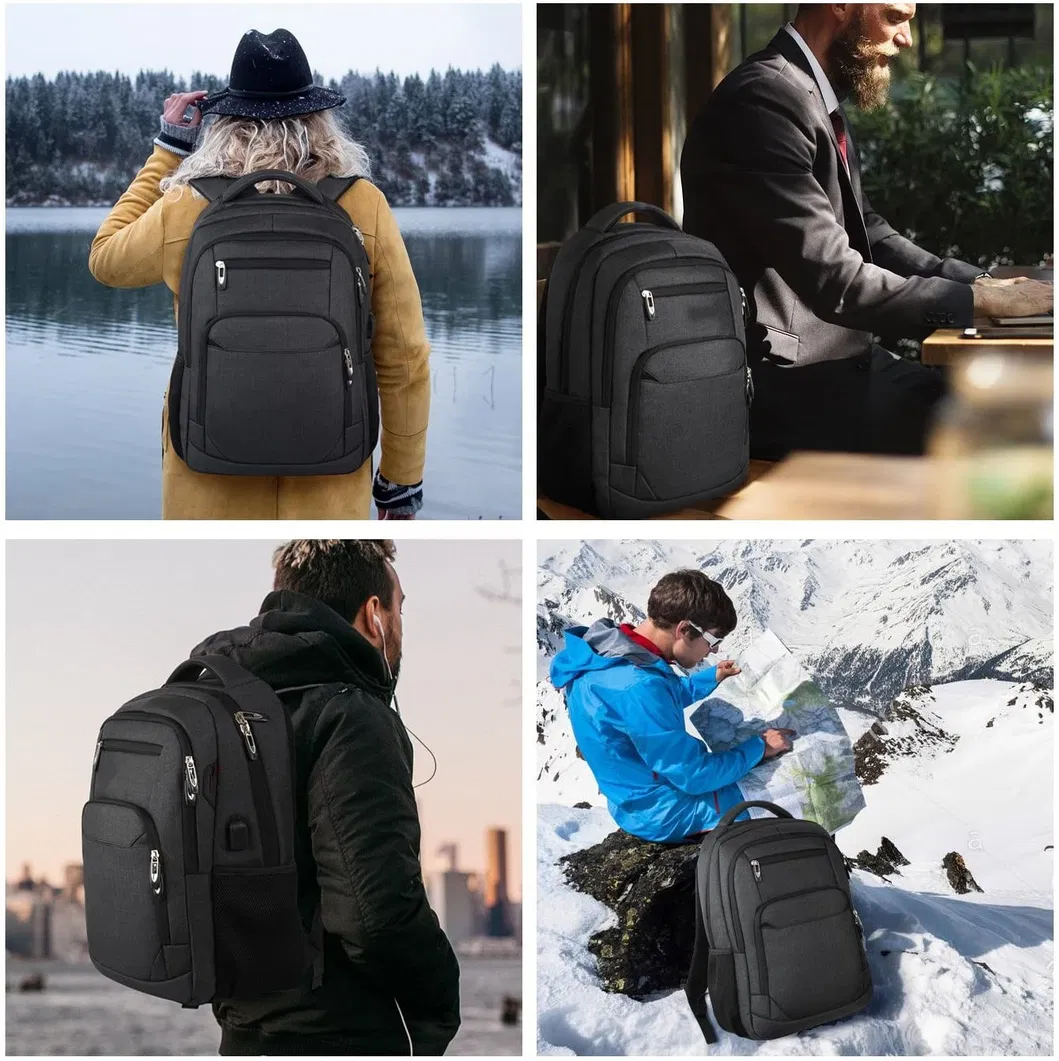 Mochila para Laptop, Bolsa de Negócios, Viagem Antifurto, Slim, Durável, Mochila para Laptops, Resistente à Água, Bolsa para Computador Escolar
