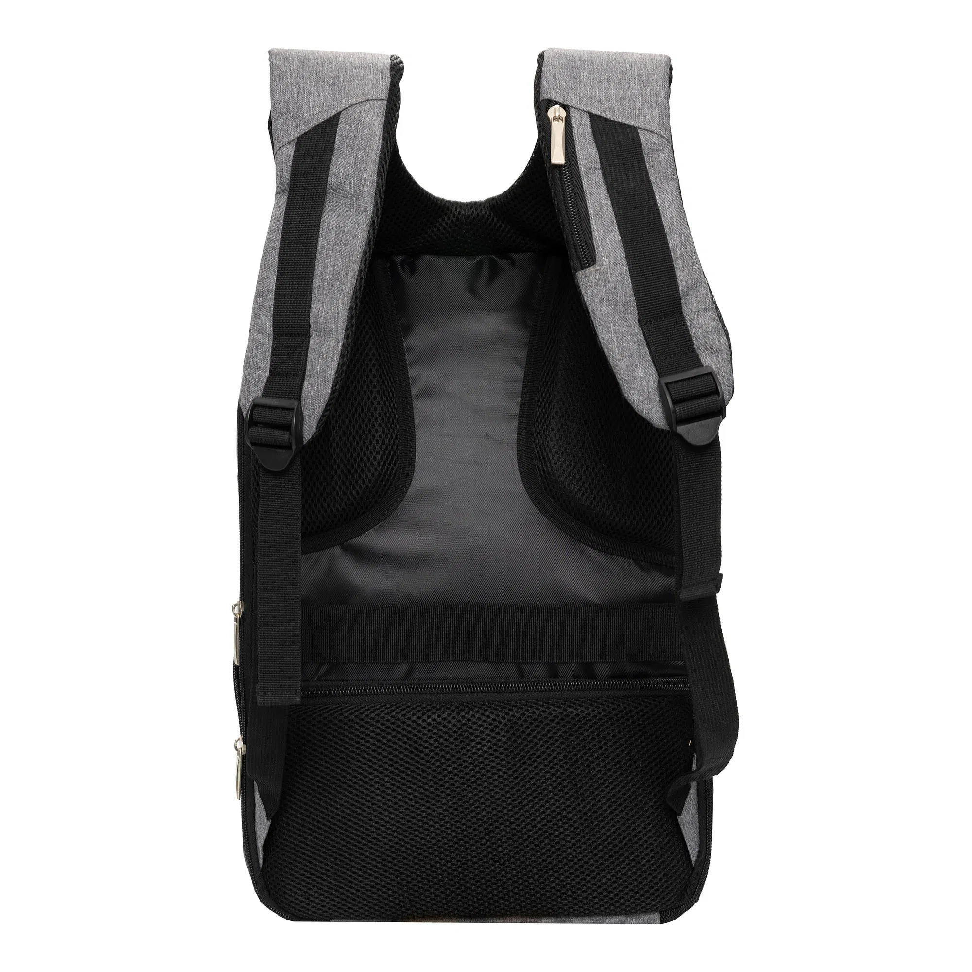 Mochila de Negócios à Prova d'Água com Zíper e Grande Capacidade em Duas Camadas para Laptop