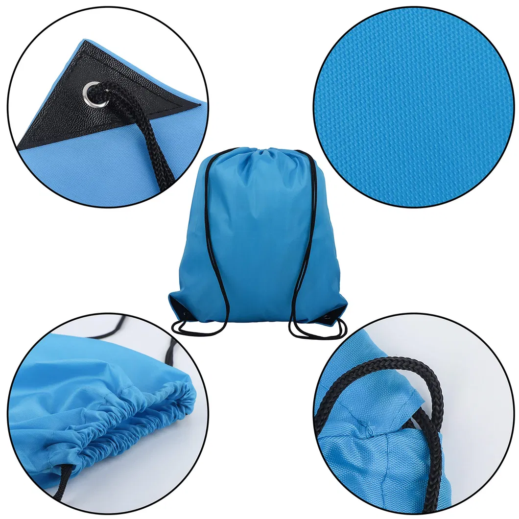 Mochila com cordão Sacola Pack Cinch Tote Armazenamento Esportivo Bolsa de Poliéster para Academia Viagem