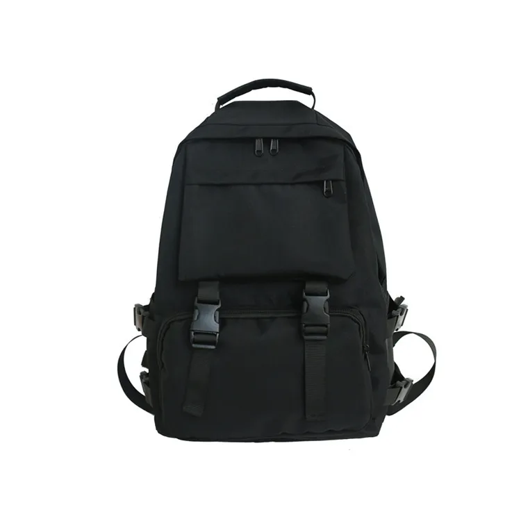 Mochila Escolar de Lona Personalizável para Estudantes com Grande Capacidade