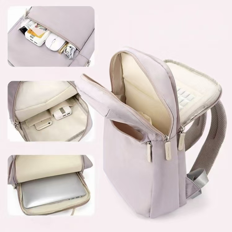 Mochila Slim Unissex para Laptop à Prova d'Água Moderna e Fashionável para Trabalho, Viagem, Faculdade e Lazer