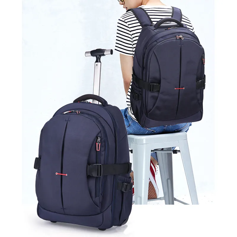 Mochila executiva para negócios com rodas para viagem ao ar livre