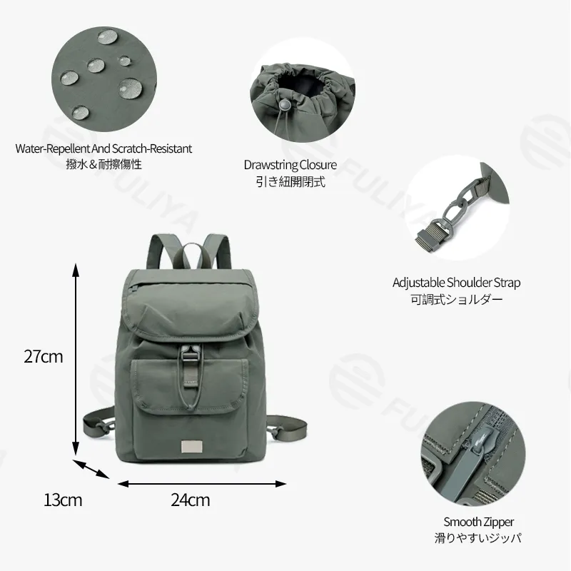 Bolsa Mochila de Ombro Única Mini Leve e Impermeável para Lazer ao Ar Livre, Ideal para Camping, Trekking e Caminhadas
