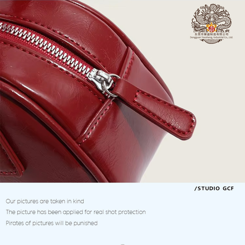 Bolsa transversal quadrada de patente PU com fechamento em zíper estilo coreano para mulheres