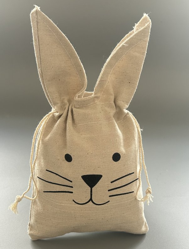 Saco de Drawstring Digital Impresso Fofo de Coelho para Presente de Páscoa Quente