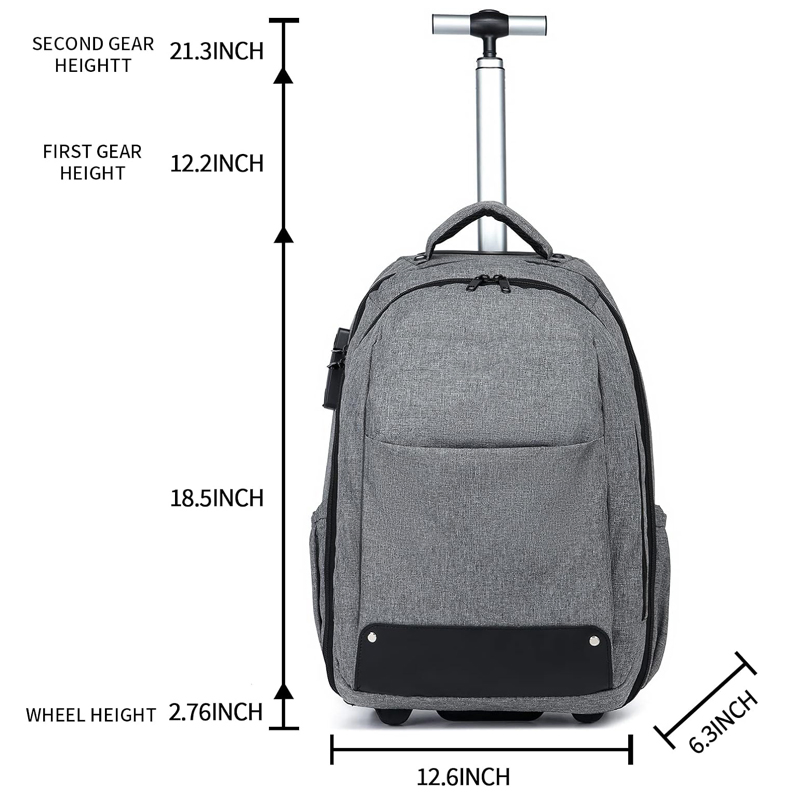 17 Mala de Rodas para Viagem Mochilas para Laptop com Rodas