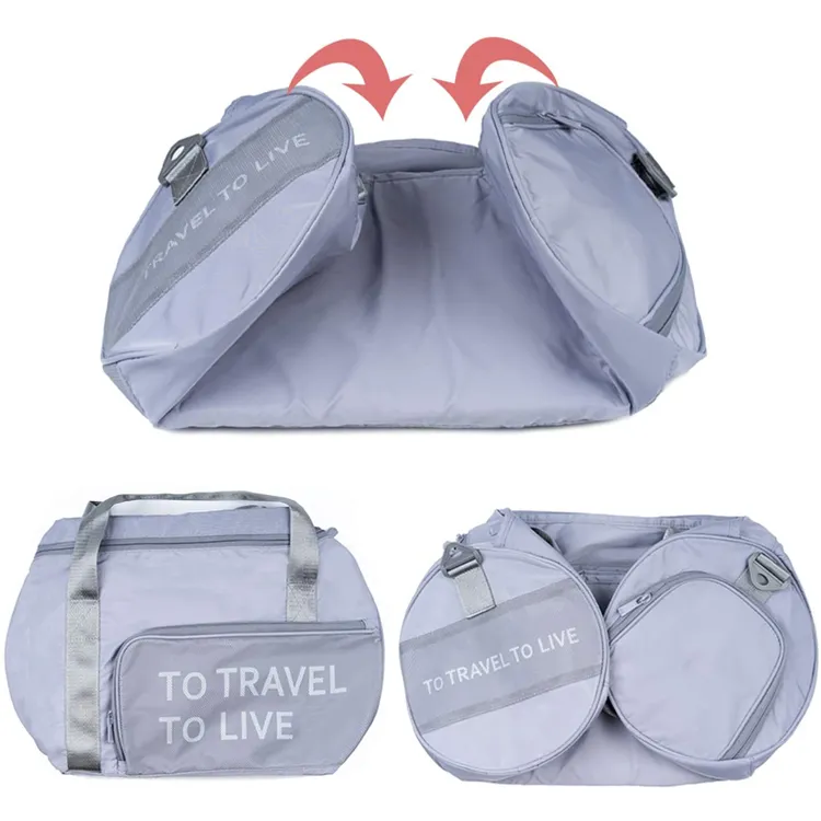Bolsa de Ginástica para Esportes, Bolsa de Viagem com Compartimento para Calçados e Bolso para Roupas Molhadas
