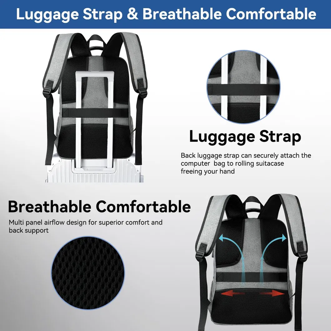 Mochila para Laptop, Bolsa de Negócios, Mochila de Viagem para Laptop, Bolsa de Computador para Faculdade