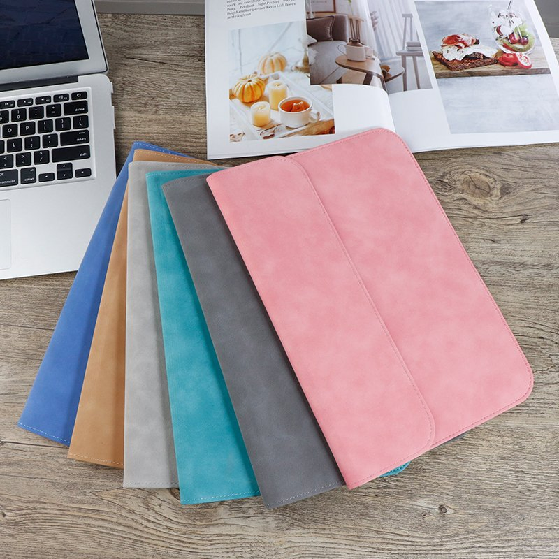 Bolsa Slim Impermeável de Couro PU Personalizada para MacBook PRO 13 Manga para Laptop