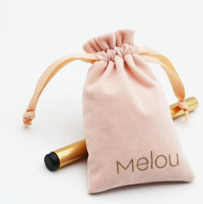 Bolsas de Veludo Mini com Cordão Personalizadas para Joias, Sacos de Tecido de Veludo para Presentes
