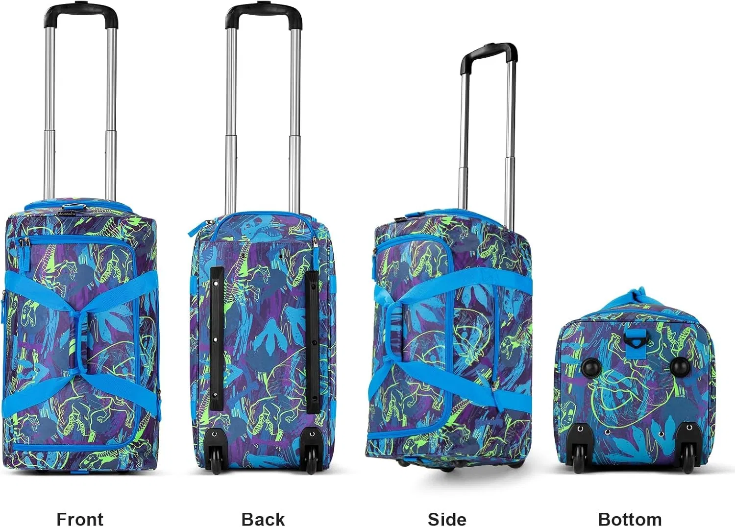 Mochila de Rodas Profissional 18-Inch Atualizada para Laptop Trolley de Viagem 4-Wheel Mochila com Rodas para Estudantes