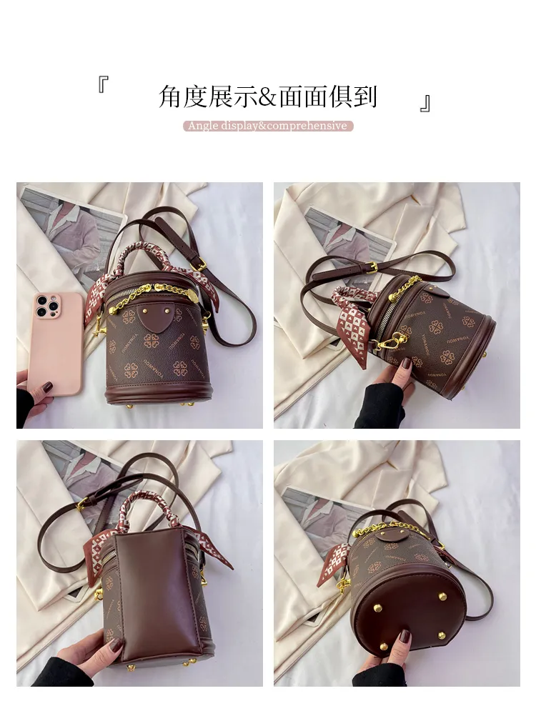 Novas Bolsas de Ombro por Atacado de Alta Qualidade, Bolsas de Balde de Luxo para Mulheres